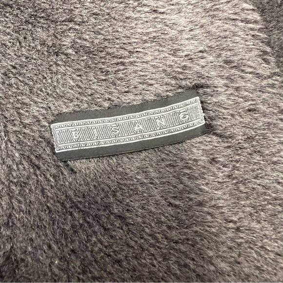 BISANG Genuine lamskin Shearling hoodie trend Coat luxurious mobwife pockets L - Picture 9 of 16